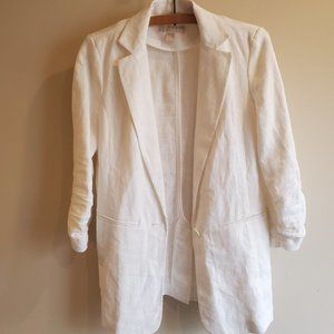 Michael Kors White Linen Blazer size 2